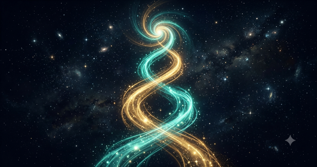 Illustration of regulated activation as balanced, upward energy.