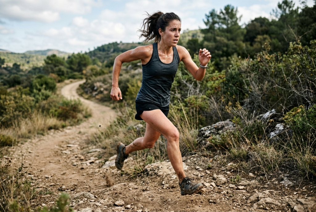 [IMAGE PROMPT — Supporting Image 2] Realistic photograph of a person mid-stride running outdoors, tense urgency, natural daylight, no text. Recommended size: 1200 x 800px (landscape, standard inline blog width) Placement: After the “Flight” section. Alt text: Person in a flight stress response, running outdoors.