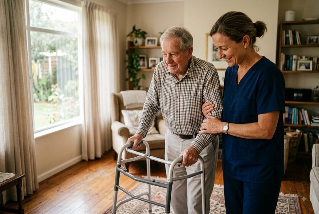 Caregiver archetype — person offering compassionate support and care.
