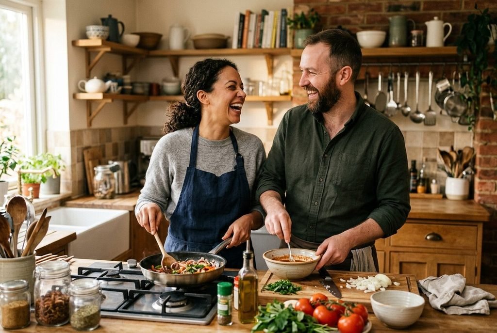 Couple showing complementary Enneagram compatibility.