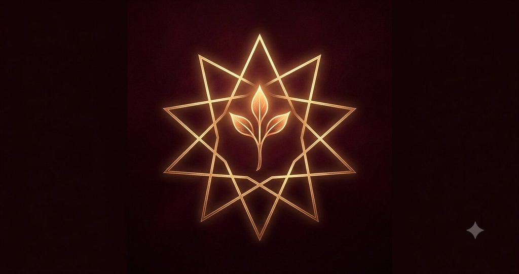 Illustration representing Enneagram growth as a glowing seedling.